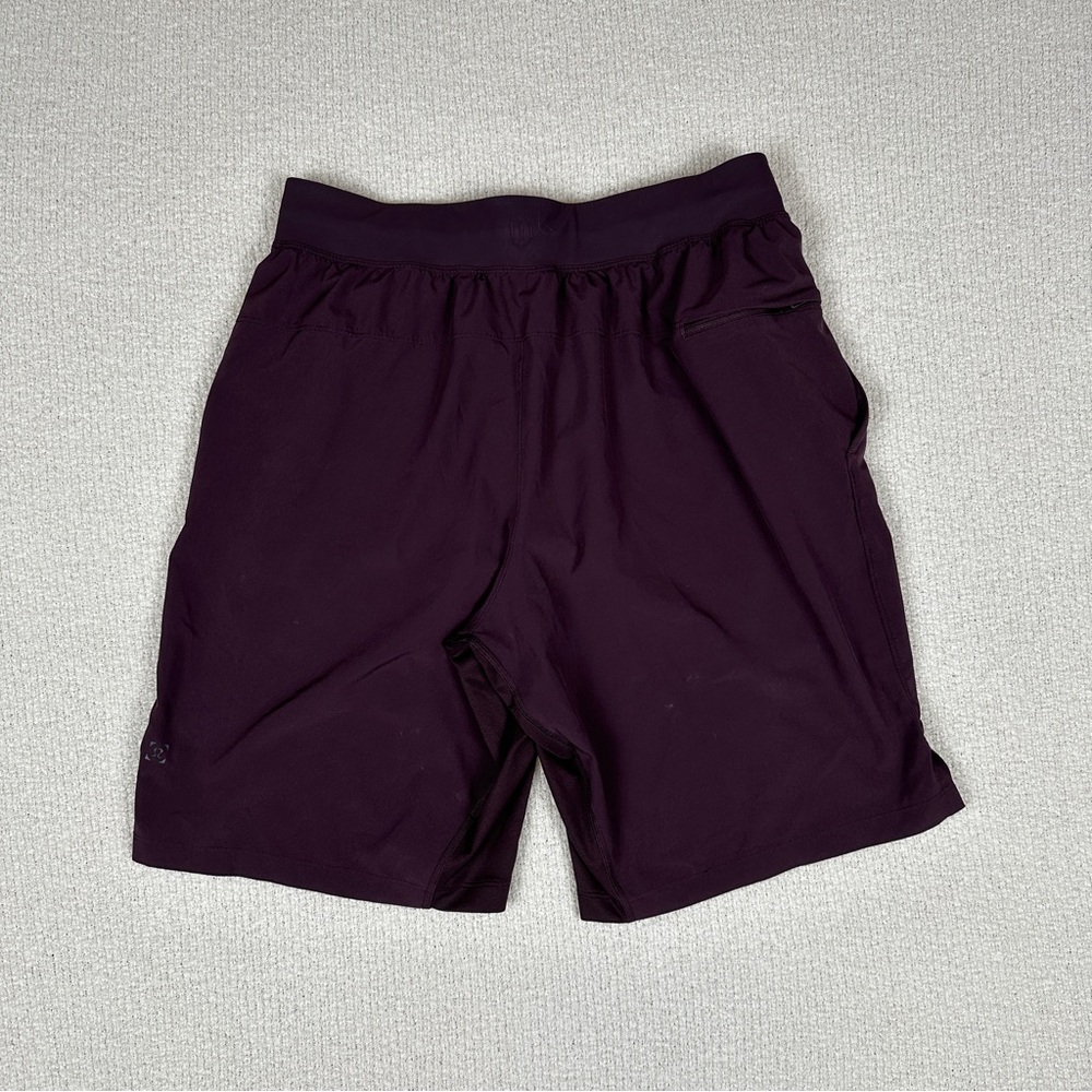 Lululemon Athletica Plum T.H.E. Lined Athletic Shorts 9” Inseam - Picture 2 of 5